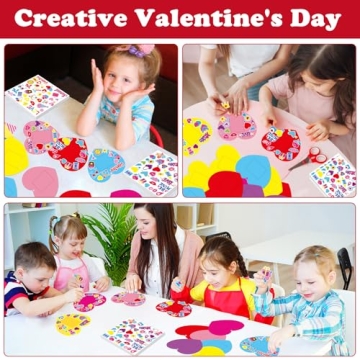 Qyeahkj Valentine's Day Heart Picture Frame Craft Kit for Kids