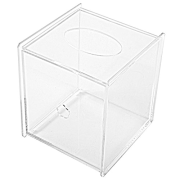MyGift Clear Acrylic Tissue Dispenser for Home and Office