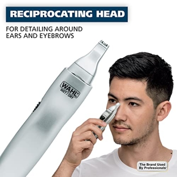 Wahl Precision Nose Hair Trimmer with Interchangeable Heads