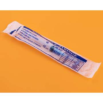 2.5ml Disposable luer lock Syringe with 23G/1Inch Needle, Individual Package (20)