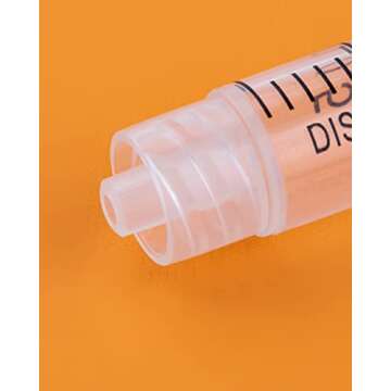 2.5ml Disposable luer lock Syringe with 23G/1Inch Needle, Individual Package (20)