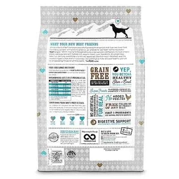 I AND LOVE AND YOU Nude Super Food Dry Dog Food - Salmon + Whitefish - Prebiotic + Probiotic, Grain ...