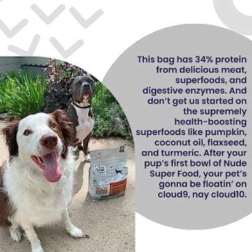 I AND LOVE AND YOU Nude Super Food Dry Dog Food - Salmon + Whitefish - Prebiotic + Probiotic, Grain Free, Real Meat, No Fillers, 23lb Bag