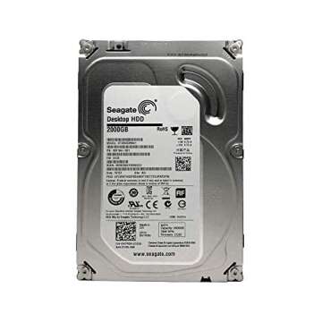 Seagate Barracuda 2TB 7200RPM SATA Internal HDD - Renewed