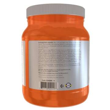 NOW Sports Egg White Protein - 16g Non-GMO Protein Powder