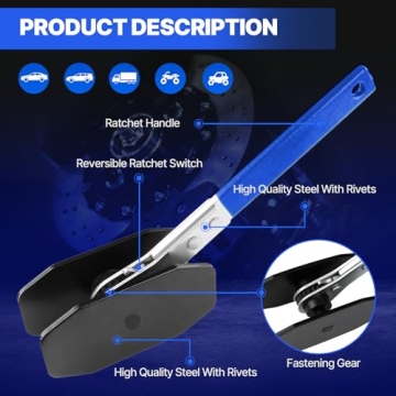 Brake Caliper Compression Tool with 4 Heavy-Duty Hooks