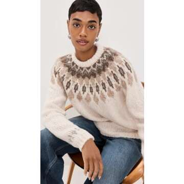 Splendid Women's Noelle Fair Isle Sweater: Cozy & Chic Winter Essential