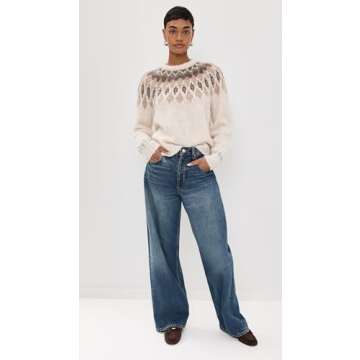 Splendid Women's Noelle Fair Isle Sweater, Stylish Knitwear