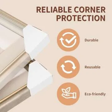 Mardili 120 PACK Adjustable Picture Frame Cardboard Corner Protectors for Shipping, Packing or Moving Art - Pack of 120 - Fold 3 ways to fit frames from 0.5" - 1.5" (120 pack)