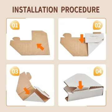 Mardili 120 PACK Adjustable Picture Frame Cardboard Corner Protectors for Shipping, Packing or Moving Art - Pack of 120 - Fold 3 ways to fit frames from 0.5" - 1.5" (120 pack)