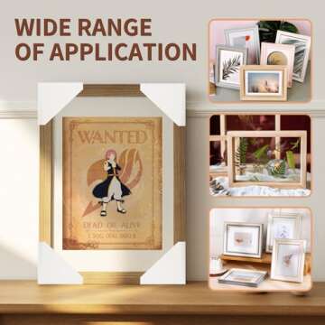 Mardili 120 PACK Adjustable Picture Frame Cardboard Corner Protectors for Shipping, Packing or Moving Art - Pack of 120 - Fold 3 ways to fit frames from 0.5" - 1.5" (120 pack)