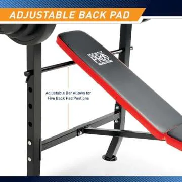 Marcy Pro Standard Weight Bench with Weight Set