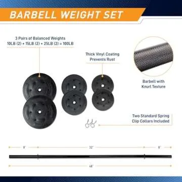 Marcy Pro Standard Weight Bench with Weight Set