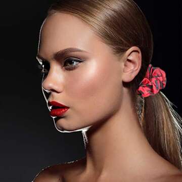 Ondder 6 Pack Leopard Scrunchies - Chic Hair Accessories for Women