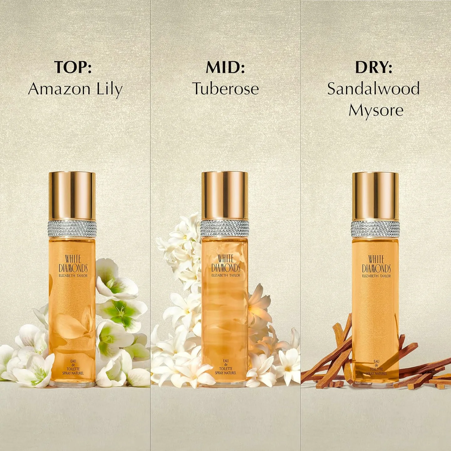 Elizabeth Taylor White Diamonds EDT 3.3 Fl Oz Spray