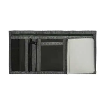 PUMA Kids' Little Rise Trifold Wallet, Black/Grey, One Size