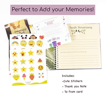 Hardcover Anniversary Memory Book For Couples' Love