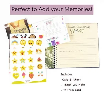 Hardcover Anniversary Memory Book For Couples' Love