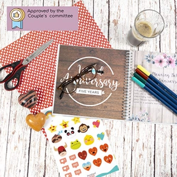 Hardcover Anniversary Memory Book For Couples' Love