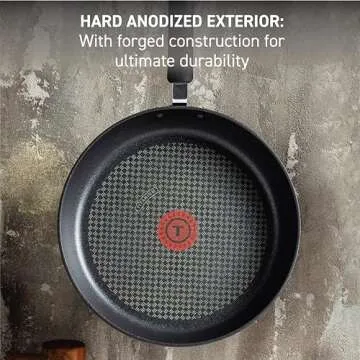 T-Fal Ultimate Hard Anodized Nonstick Fry Pan 10.25 Inch Oven Safe 400F Cookware, Pots and Pans, Dis...