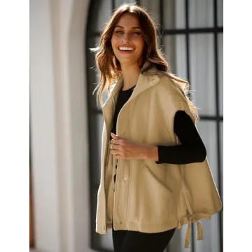 Gozoloma Women's Oversized Fleece Vest for All Occasions