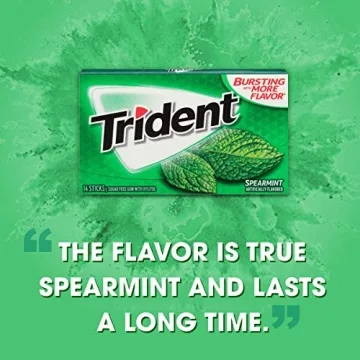 Trident Spearmint Sugar Free Gum - 12 Packs
