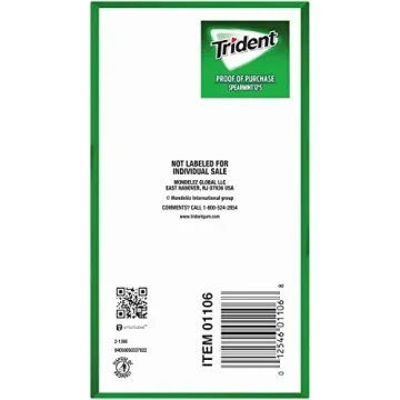 Trident Spearmint Sugar Free Gum - 12 Packs