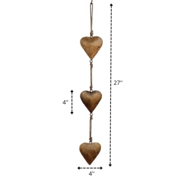 Rustic Heart Wall Hanging Art for Elegant Home Decor