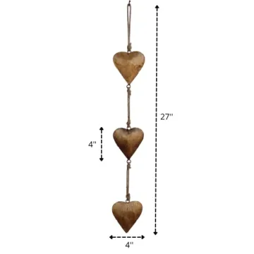 Rustic Heart Wall Hanging Art for Elegant Home Decor
