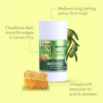Olive Oil Style & Sculpt Perfect Blend Wax Stick Styler Infused with Beeswax to Seal in Moisture (2.6 oz)