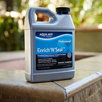 Aqua Mix Enrich 'N' Seal Quart - Effective Natural Stone Enhancer 32 oz