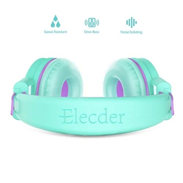 Durable ELECDER i37 Kids Adjustable Headphones for All Ages