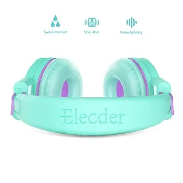 Durable ELECDER i37 Kids Adjustable Headphones for All Ages