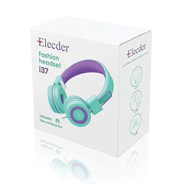 Durable ELECDER i37 Kids Adjustable Headphones for All Ages