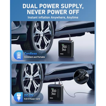 150PSI Portable Tire Inflator & Air Compressor