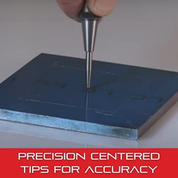 Starrett Steel Center Punch for Precise Drilling