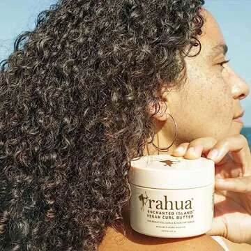 Rahua Enchanted Island Vegan Curl Cream Butter, 6 Fl Oz, Curly Hair Products for Scalp Care & Hair C...