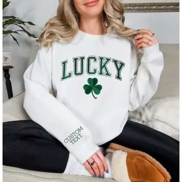 Personalized St. Patrick's Day Sweatshirt - Custom Lucky