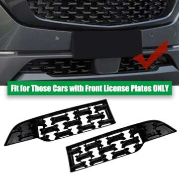Sporacingrts Front Grill Mesh Inserts - Premium Exterior Accessories Compatible with 2023-2024 Mazda CX-50 - ABS Material, Set of 2 (Compatible with 2023 CX-50 Grills)