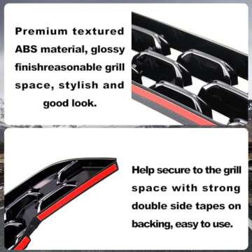 Sporacingrts Front Grill Mesh Inserts - Premium Exterior Accessories Compatible with 2023-2024 Mazda CX-50 - ABS Material, Set of 2 (Compatible with 2023 CX-50 Grills)