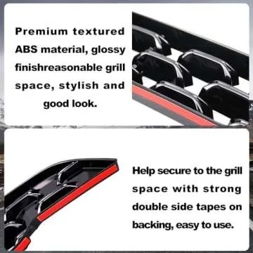 Sporacingrts Front Grill Mesh Inserts - Premium Exterior Accessories Compatible with 2023-2024 Mazda CX-50 - ABS Material, Set of 2 (Compatible with 2023 CX-50 Grills)