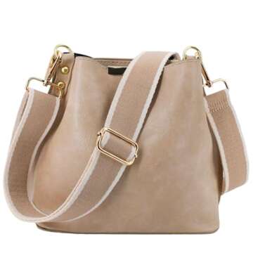 ROYGBCP Adjustable Purse Strap Bag Shoulder Strap Replacement Crossbody Canvas Bag Handbag Purses fo...