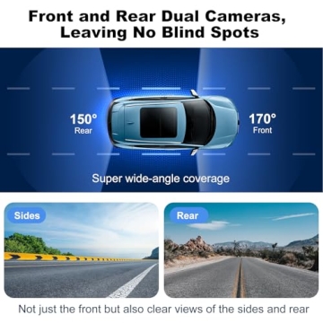 4K Dual Dash Cam with Night Vision 5G Wi-Fi Free 64GB Card