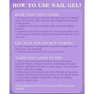 Gugusure UV LED Nail Lamp, 180W Nail Dryer for Gel Polish with LCD Display, Auto Sensor and 4 Timer Settings, Professional Gel Curing Lamp Gel Polish Light with 42 LED Beads for Salon and Home