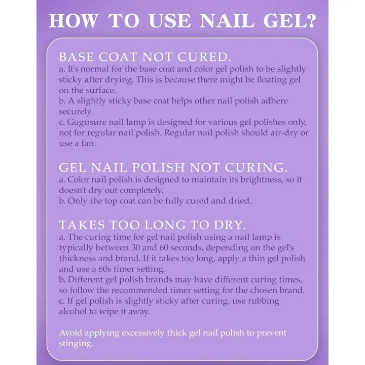 Gugusure UV LED Nail Lamp, 180W Nail Dryer for Gel Polish with LCD Display, Auto Sensor and 4 Timer Settings, Professional Gel Curing Lamp Gel Polish Light with 42 LED Beads for Salon and Home