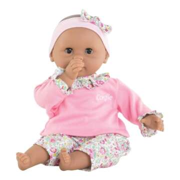 Corolle Bébé Calin Maria Baby Doll - 12" Soft-Body with Sleeping Eyes That Open and Close, Vanilla...