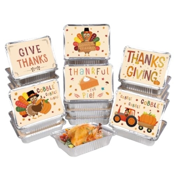 36-Pack Thanksgiving Leftover Containers - Stylish & Durable
