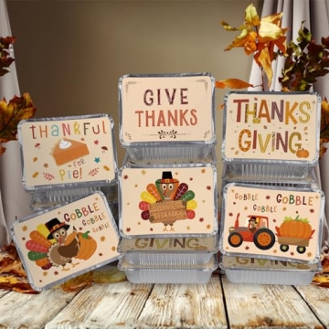 36-Pack Thanksgiving Leftover Containers - Stylish & Durable