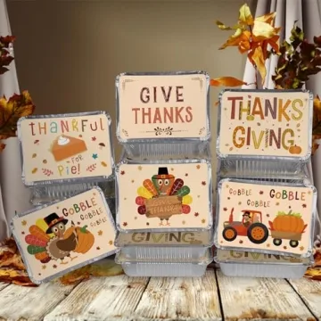36-Pack Thanksgiving Leftover Containers - Stylish & Durable
