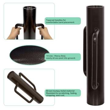 Heavy Duty T Post Driver for Easy Fence Installation
